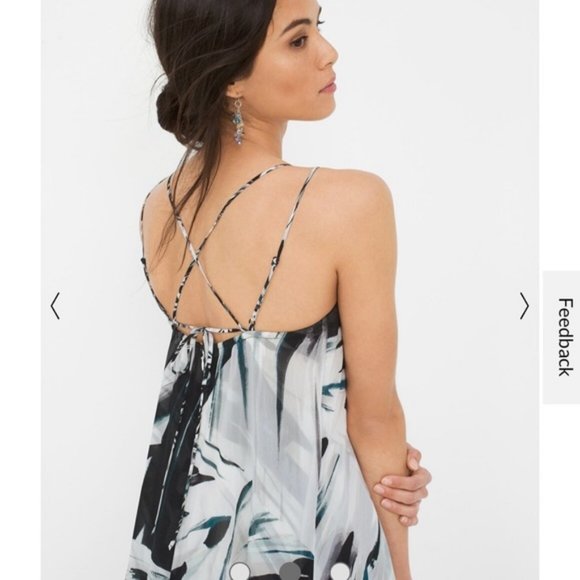 White House Black Market | Printed Trapeze Dress | Exotic Print | NWT | 2 - Picture 2 of 11